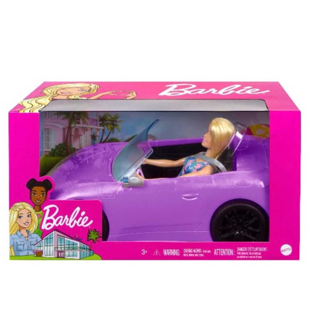 Barbie Glamorous Purple Sports Car
